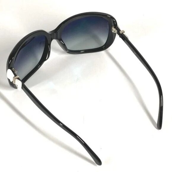 CHANEL 5171-A Ribbon CC Mark logo eyewear glasses sunglasses Plastic Black/White